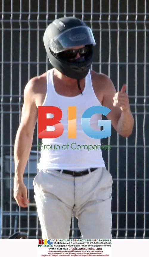 Brad Pitt and Maddox Go-Karting