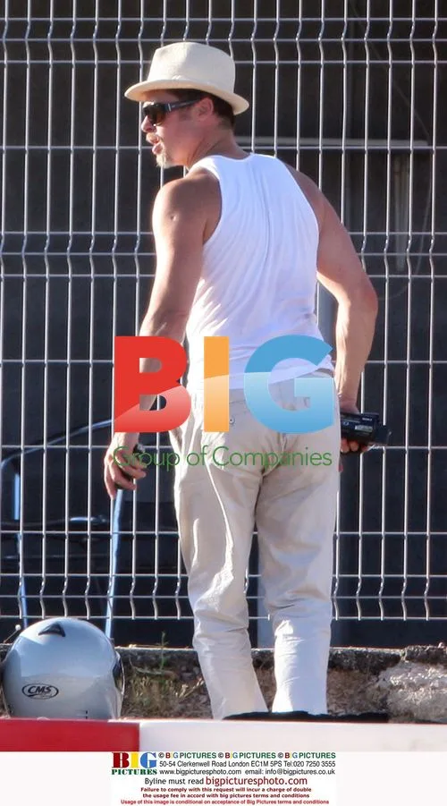 Brad Pitt and son Maddox go-karting