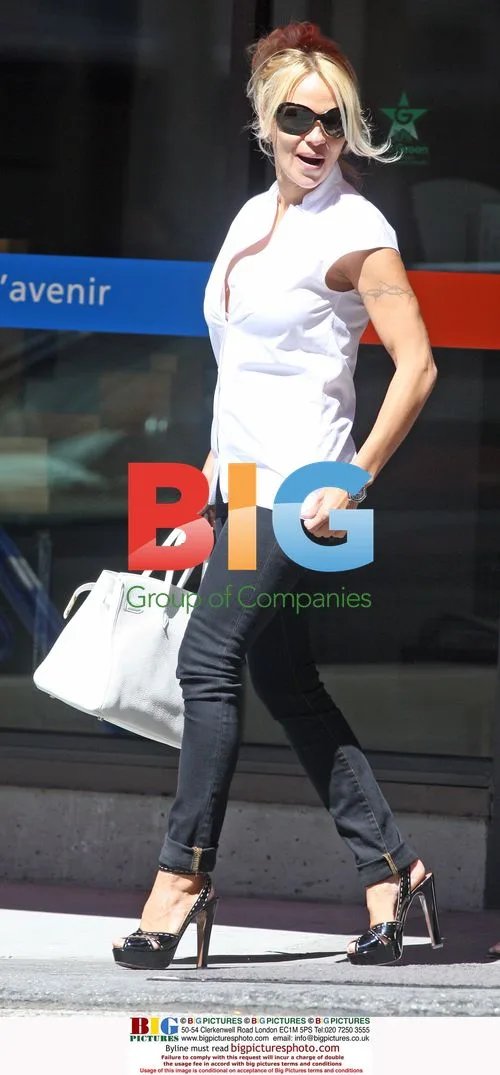 Pamela Anderson Arrives for KFC Protest in Vancouver