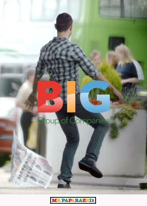 Will Young Filming Music Video at Petrol Station