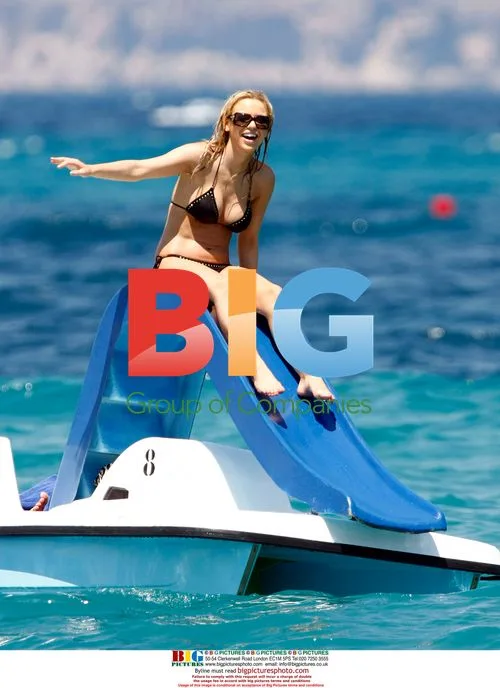 Stephanie Mcmichael on Pedalo in Spain