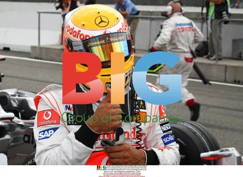 Lewis Hamilton Celebrates Qualifying Pole in Germany