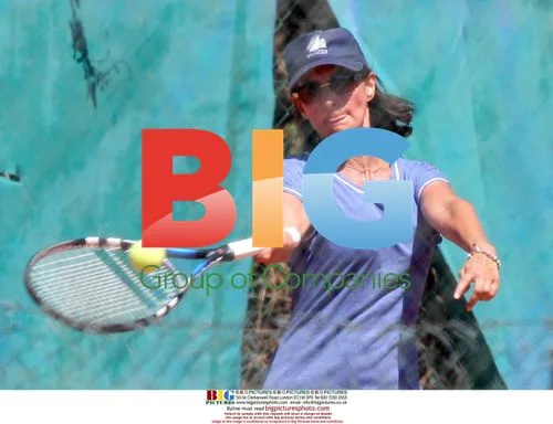 Segolene Royal Playing Tennis