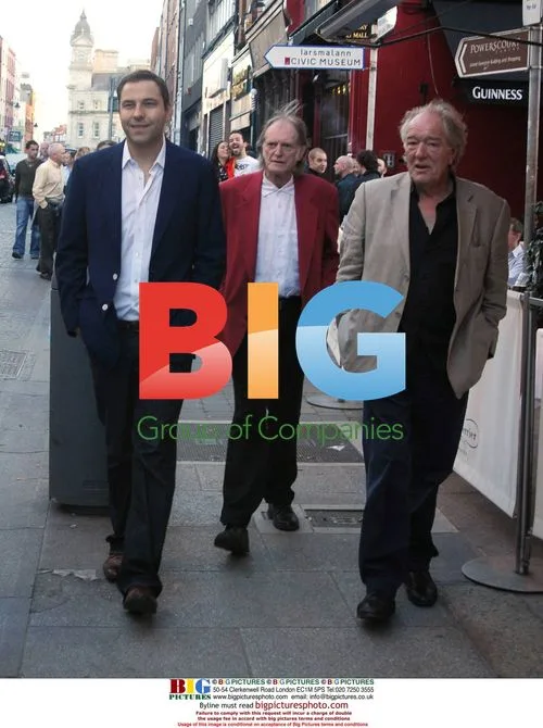 Actors from 'No Man's Land' outside Grogan's Bar, Dublin