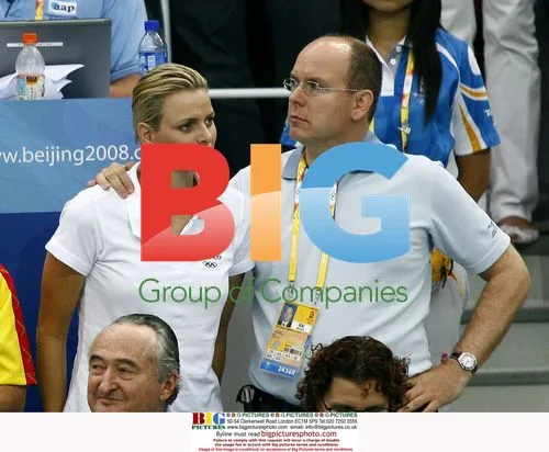 Albert of Monaco and Charlene Wittstock at Olympics