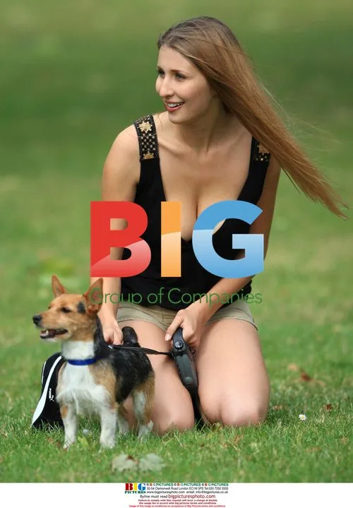 Claudia Ciesla takes dog for walk in Hyde Park