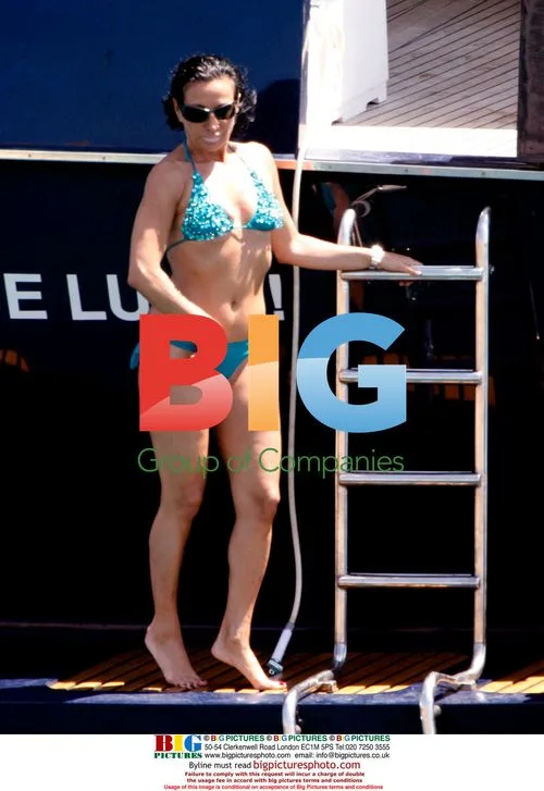 Nancy Dell'Olio on Yacht in Greece