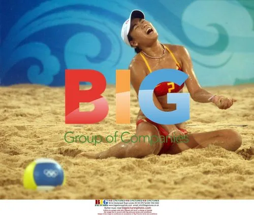 China's Tian Jia vs USA in Women's Beach Volleyball Finals