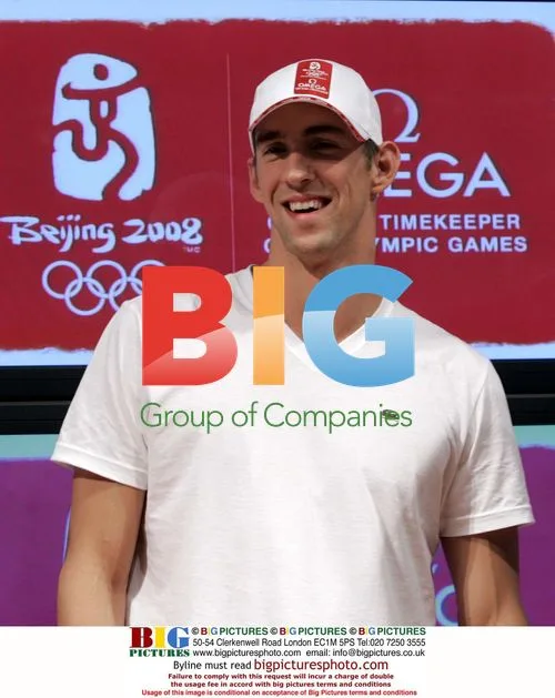 Michael Phelps attends Omega press conference