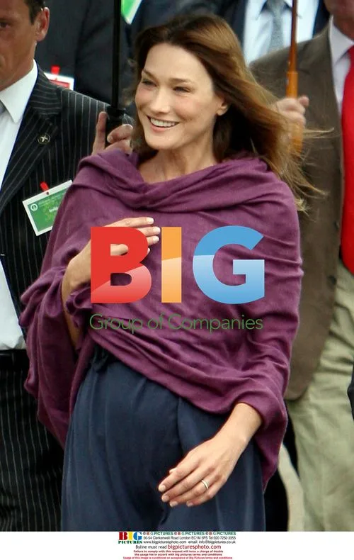Carla Bruni-Sarkozy at Buddhist Temple