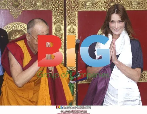 Carla Bruni-Sarkozy Welcomed by Dalai Lama