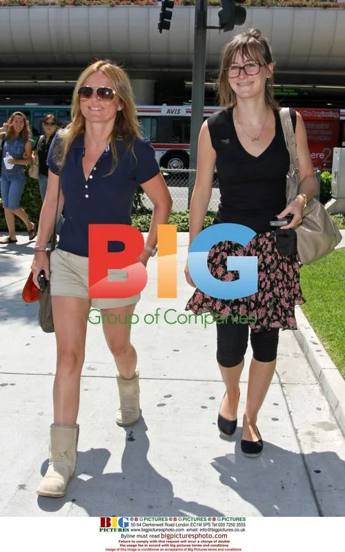 Geri Halliwell Arrives at LAX