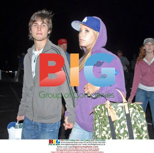 Ashley Tisdale and Jared Murillo at Dodger Game