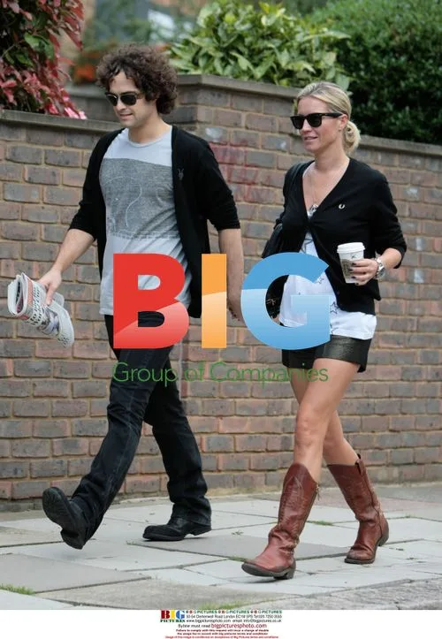 Denise Van Outen and boyfriend in London