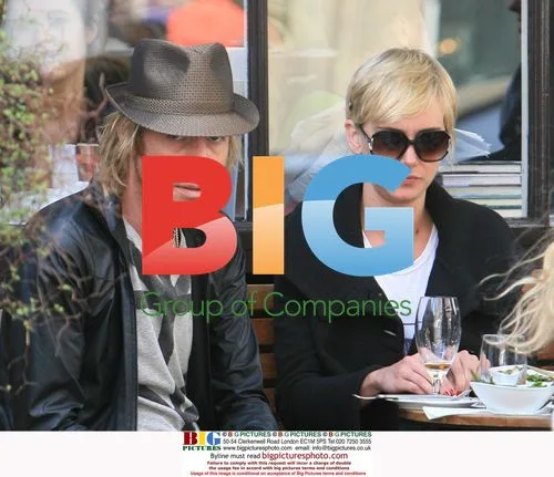 Kimberly Stewart and Rhys Ifans lunch in London