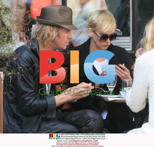 Kimberly Stewart and Rhys Ifans have lunch in London