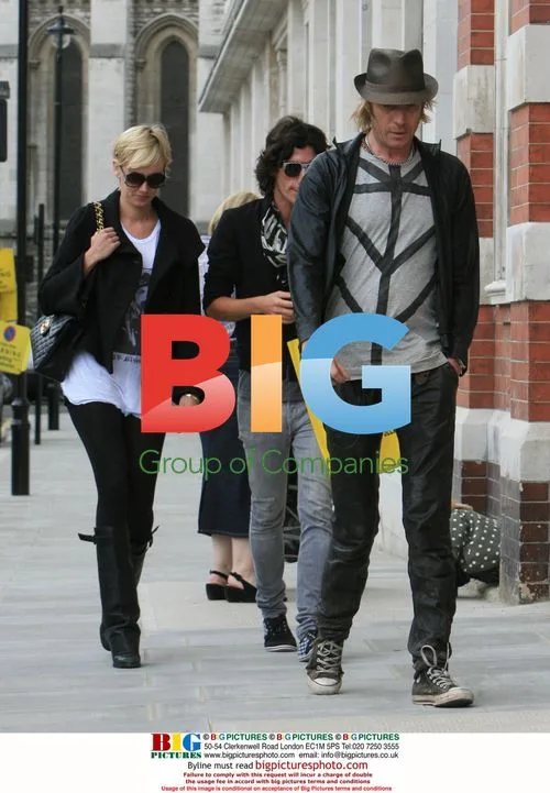 Kimberly Stewart and Rhys Ifans out in London