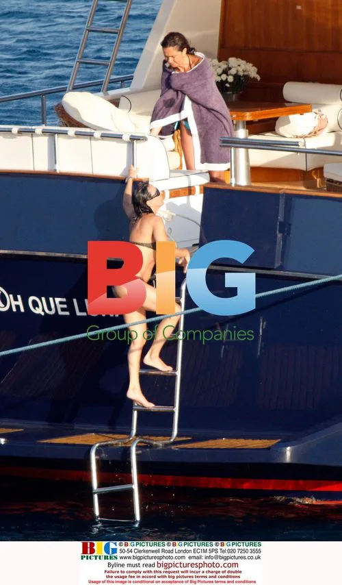 Nancy Dell'Olio Enjoys Yacht Vacation