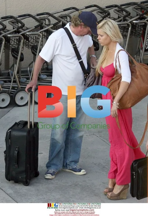 Nigel Lythgoe and Sophie Monk at Burbank Airport