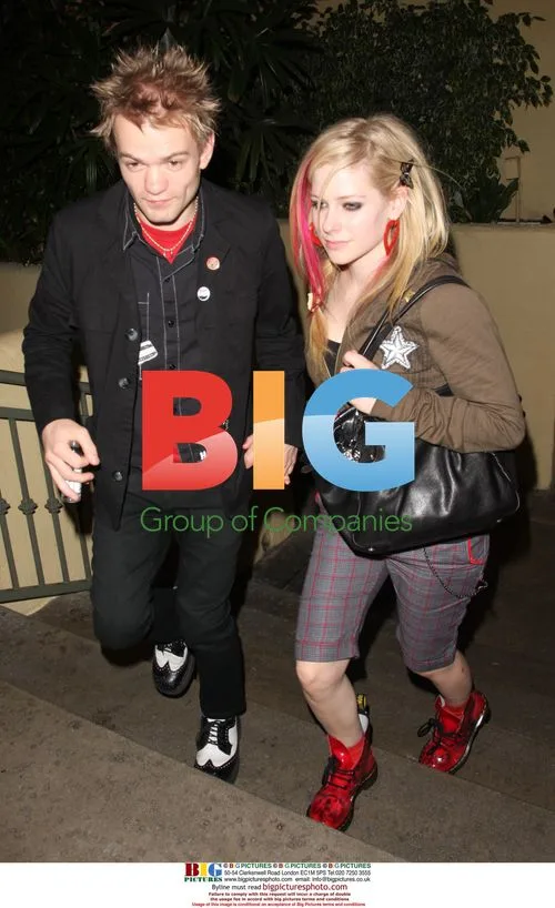 Avril Lavigne and Deryck Whibley Leaving Koi