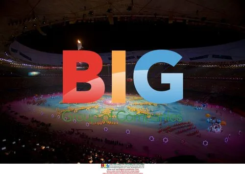 Fireworks over Bird's Nest Stadium, Beijing 2008 Olympics