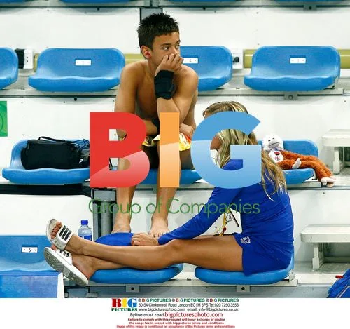 Tonia Couch watches Tom Daley at 2008 Olympics