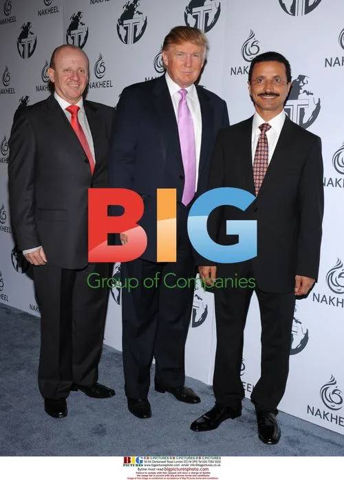 Trump, Sulayem, and O'Donnell at Dubai tower launch
