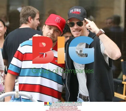 Entourage Cast on Location in Woodside