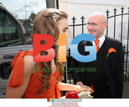 Phil Collins at daughter's wedding in Leiden