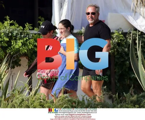 Gloria Estefan relaxes on the beach