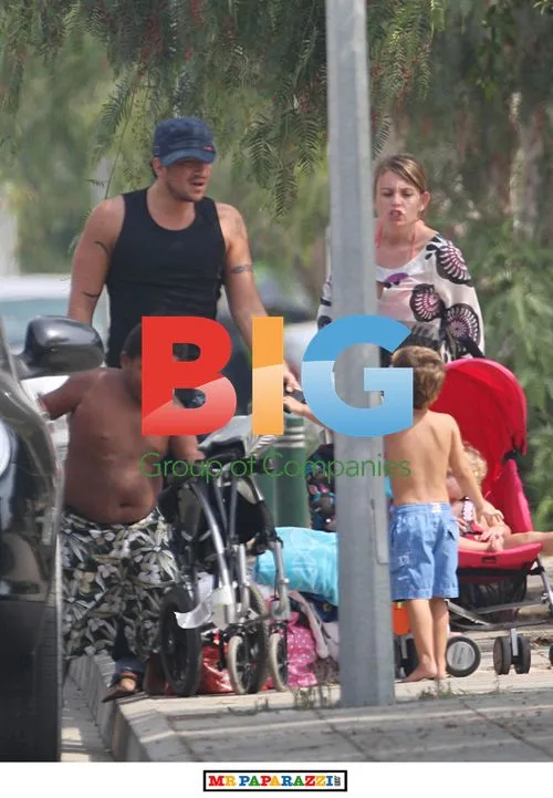 Peter Andre and Family in Cyprus