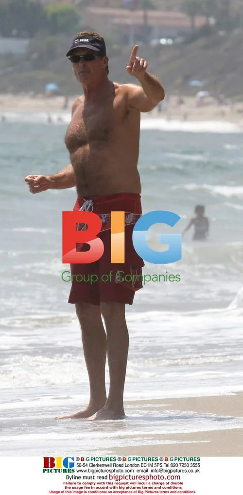 David Hasselhoff Bodysurf in Malibu
