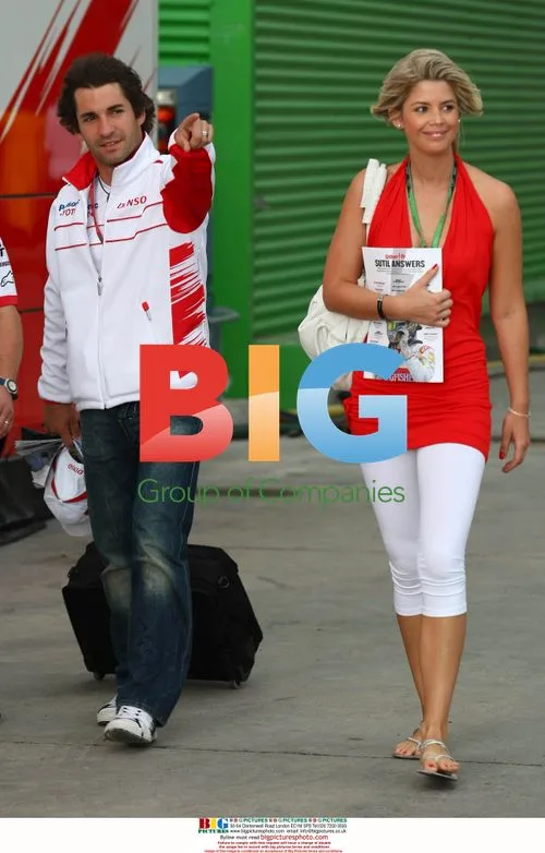 Timo Glock and Girlfriend at Formula One Qualifying in Valencia