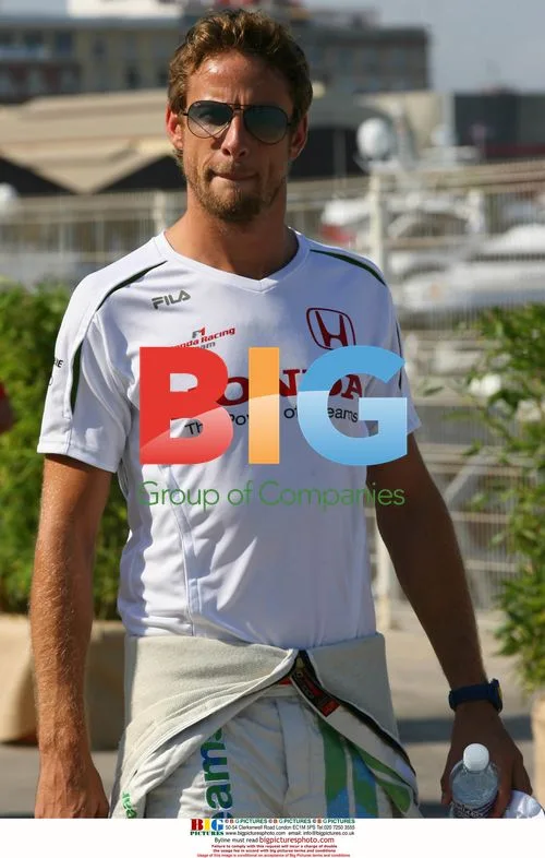 Jenson Button at Formula One Qualifying in Valencia
