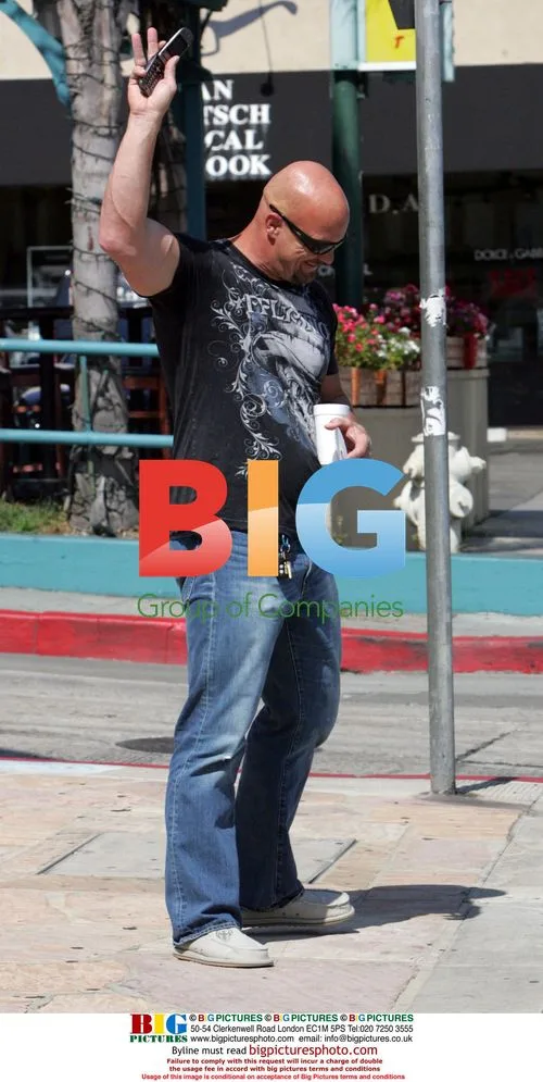 Steve Austin Gets Coffee in West Hollywood