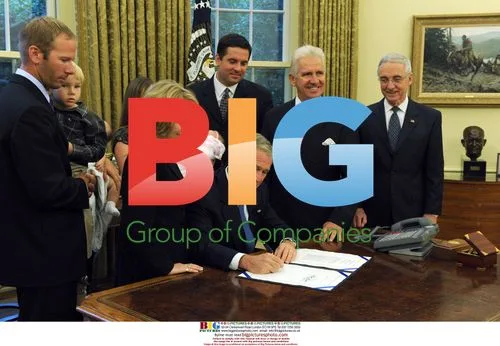 Bush Signs Hubbard Act in Oval Office