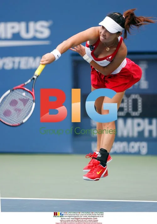 Jie Zheng at the U.S. Open Tennis Championships