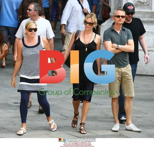 Charlize Theron and mother Garda in Venice