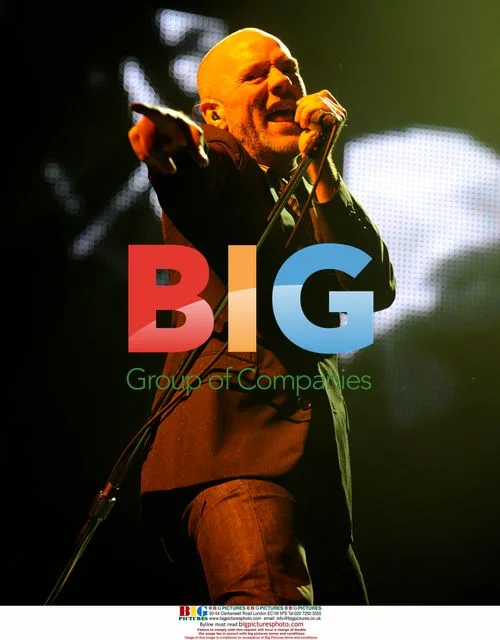 Michael Stipe performs with R.E.M in London