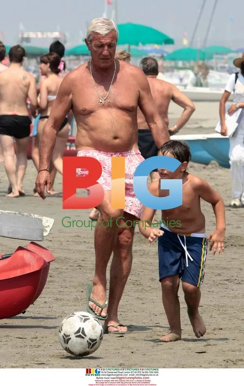 Marcello Lippi on Holiday in Italy