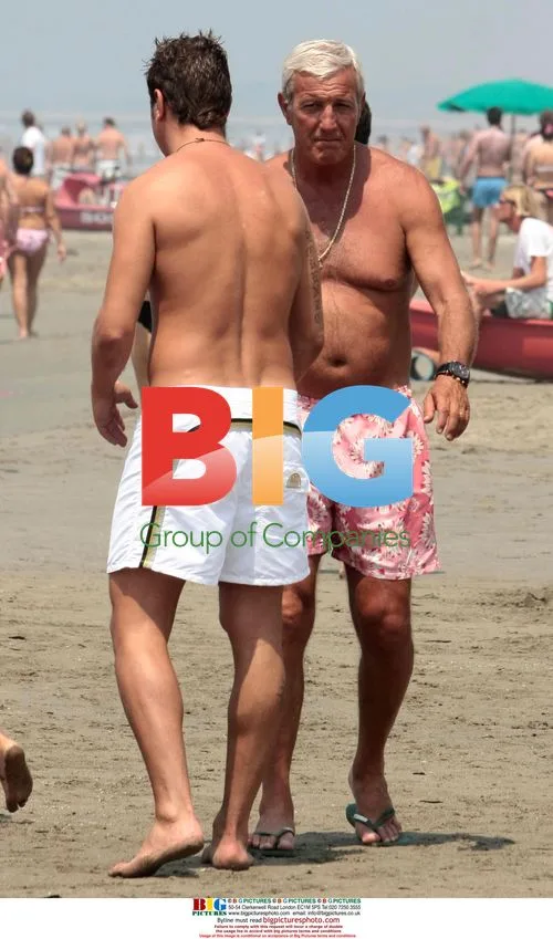 Marcello Lippi on holiday in Italy