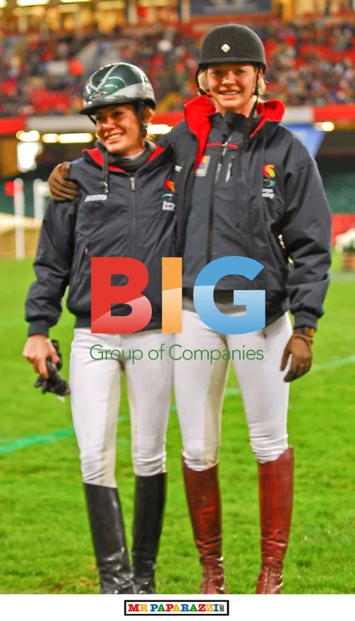 Jodie Kidd and Arleene Philips judge Eventing Cup