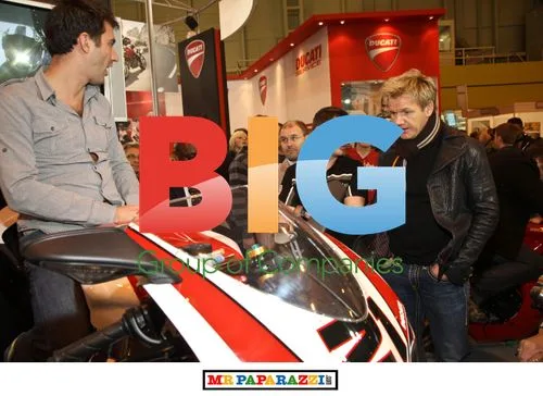 Gordon Ramsay and Mark Sargeant at NEC Bike Show