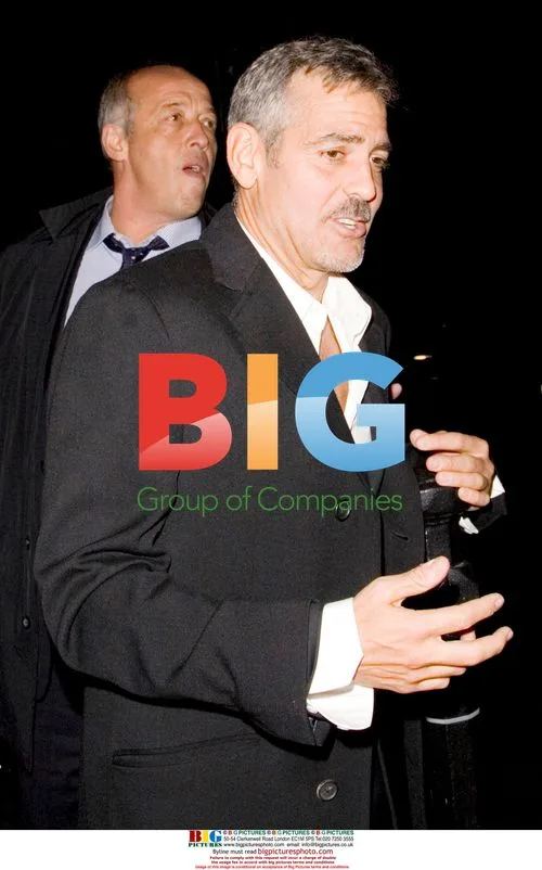 George Clooney leaves London party