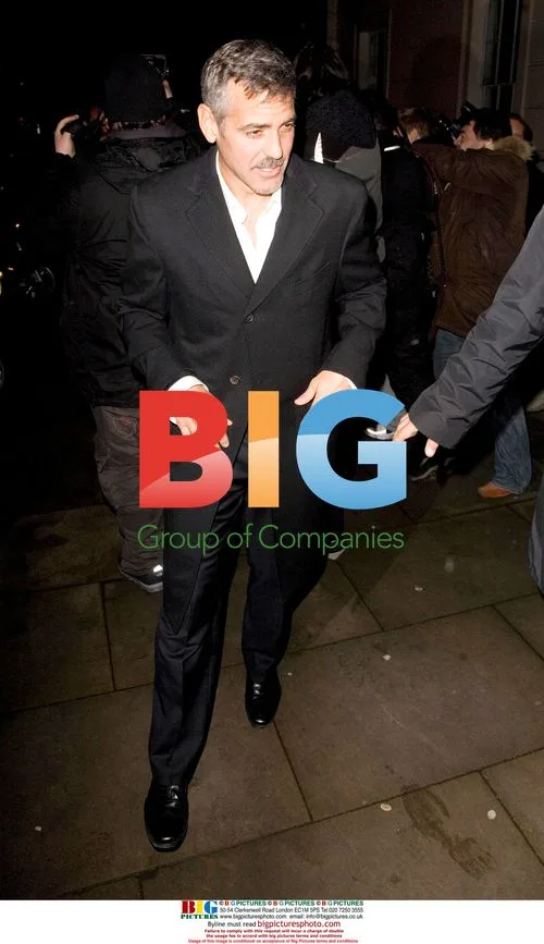 George Clooney leaves House Party