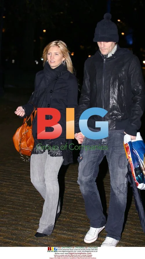 Tottenham footballer Jonathan Woodgate with girlfriend