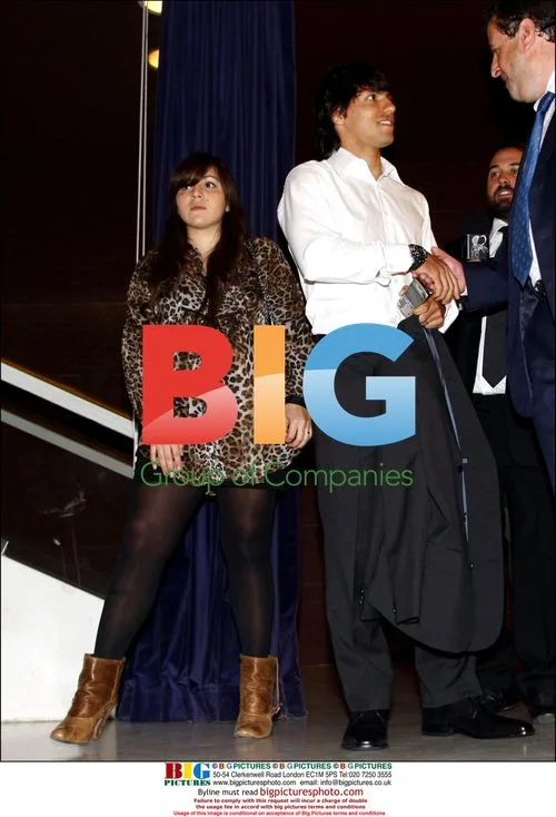 Sergio Aguero and Gianina Maradona at Atletico Madrid