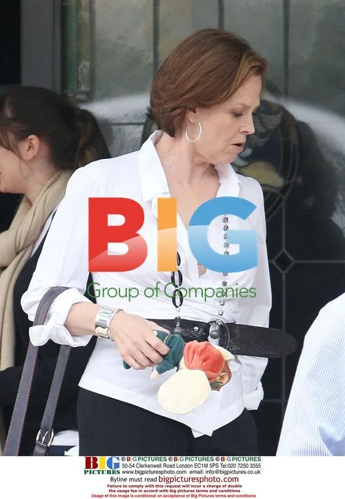 Sigourney Weaver with "Tale of Despereaux" Toy