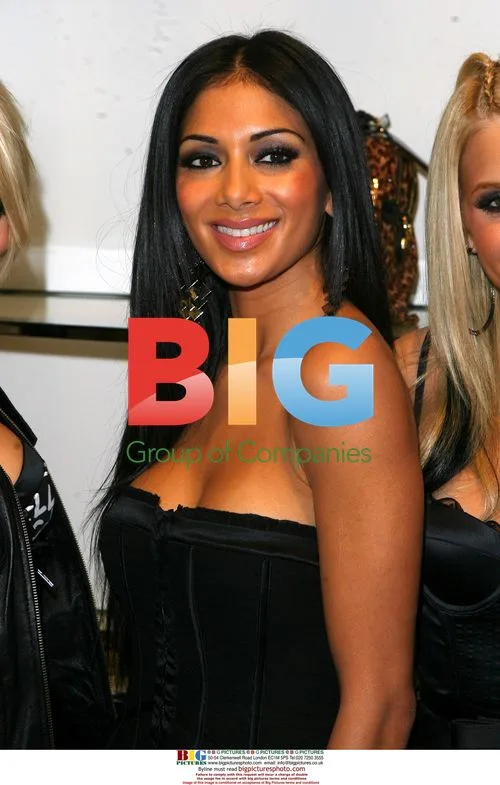 Nicole Scherzinger with Pussycat Dolls at lingerie launch