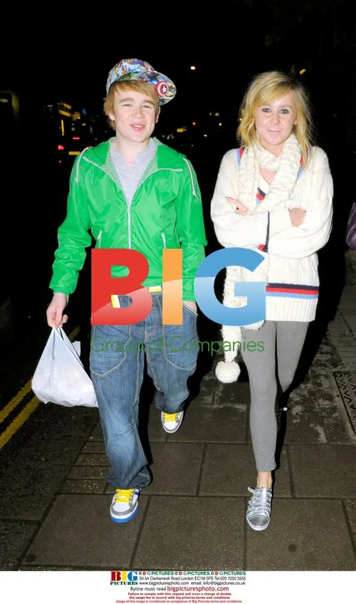 Eoghan Quigg and Diana Vickers seen close